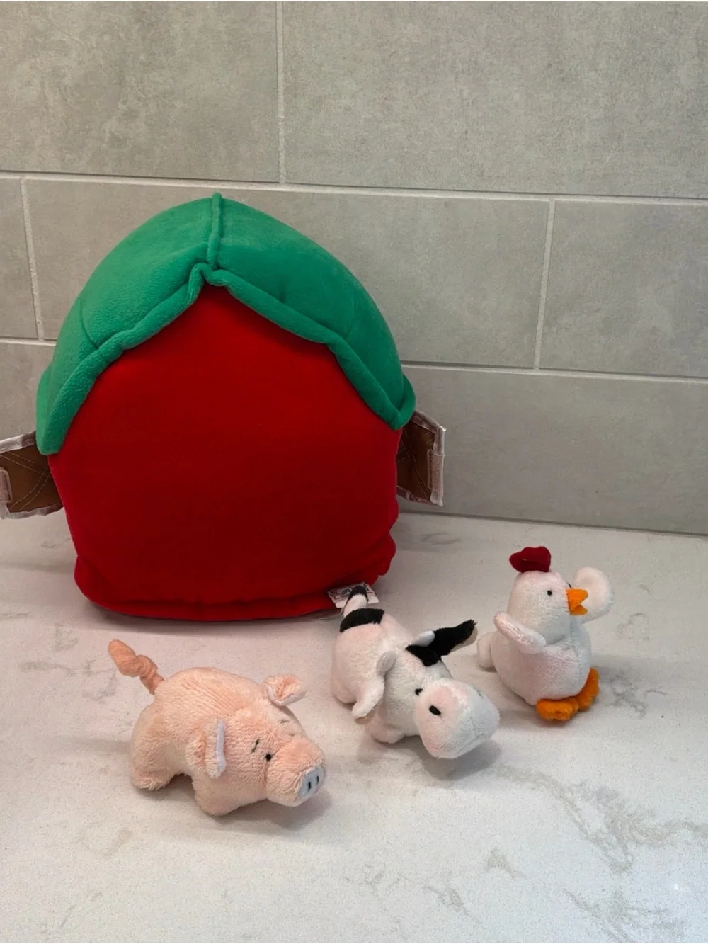 Baby Ganz Learn and Grow Happy Hill Farm 4 Piece Set Plush Used Cute